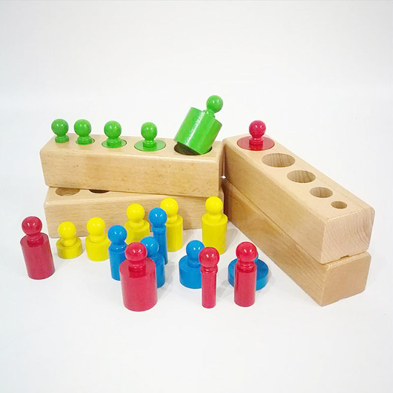 Maliben | Montessori Colors And Numbers Learning Wooden Toy