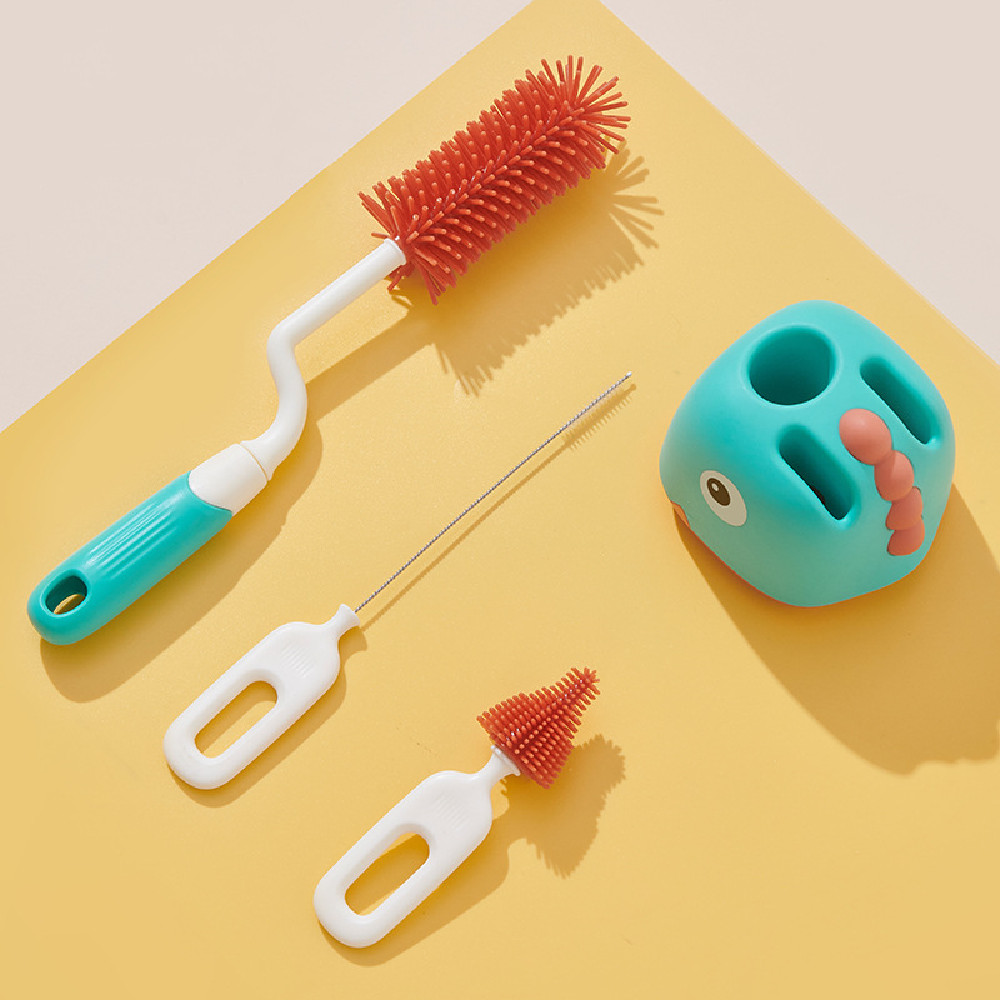 Maliben | Bottle Brush Set For Baby Bottles – 5-Piece Cleaning Set With Holder