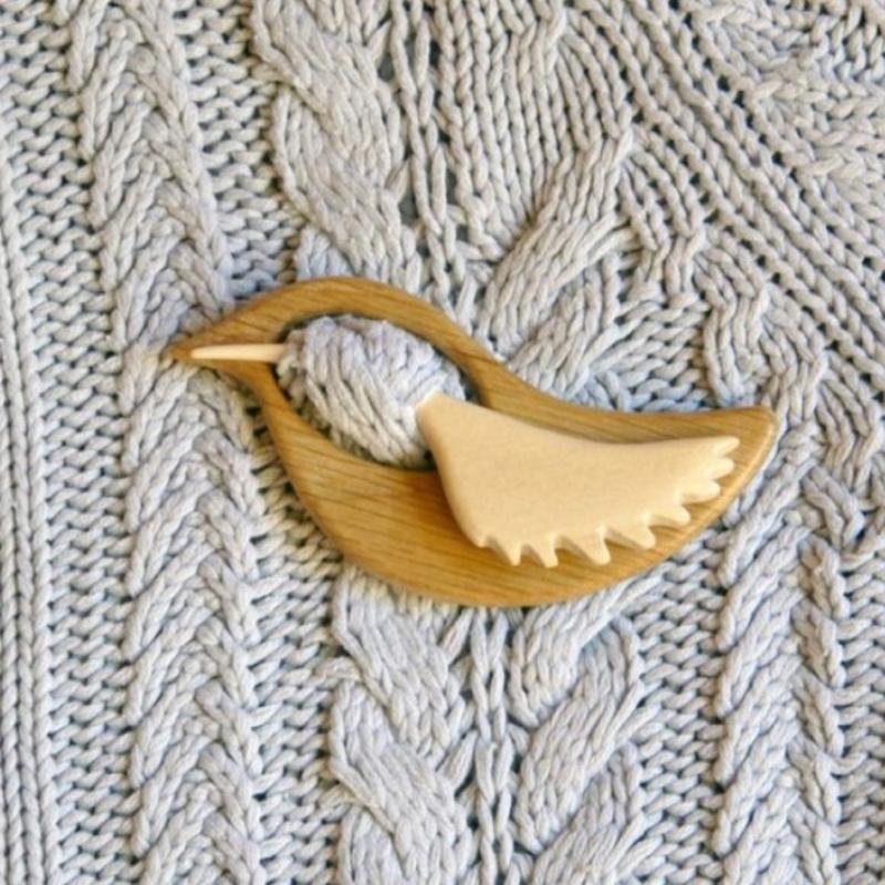 Maliben | Sweet Animal Brooch Made Of Wood
