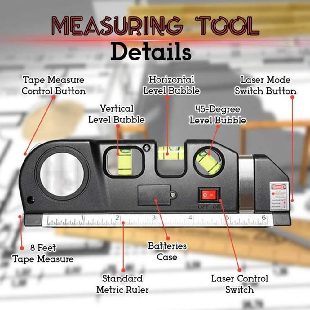 Maliben | Multifunctional Laser Level 4-In-1 Laser Measuring Tool