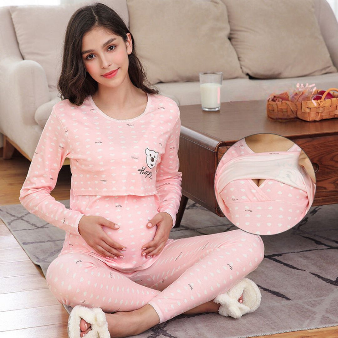 Maliben | Mama's ComFort | Feel Beautiful And Caring - Soft Maternity Dress for Home
