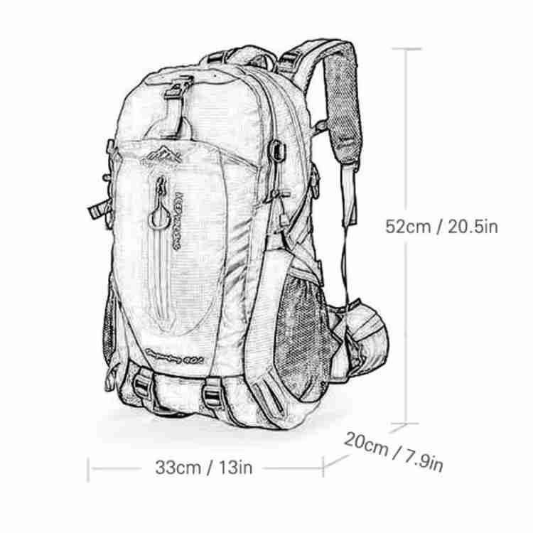 Maliben | 40l Waterproof Hiking Backpack With Multiple Compartments For Outdoor Adventures And Travel
