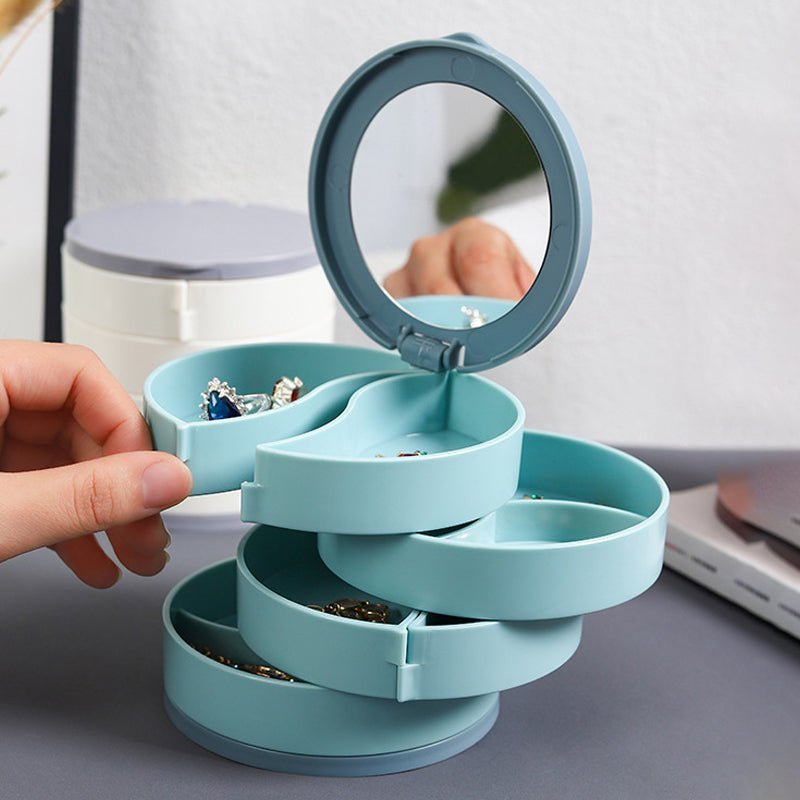 Maliben | Jewelry Box - 360° Rotating Storage Box For Jewelry, Maximum Protection And Organization