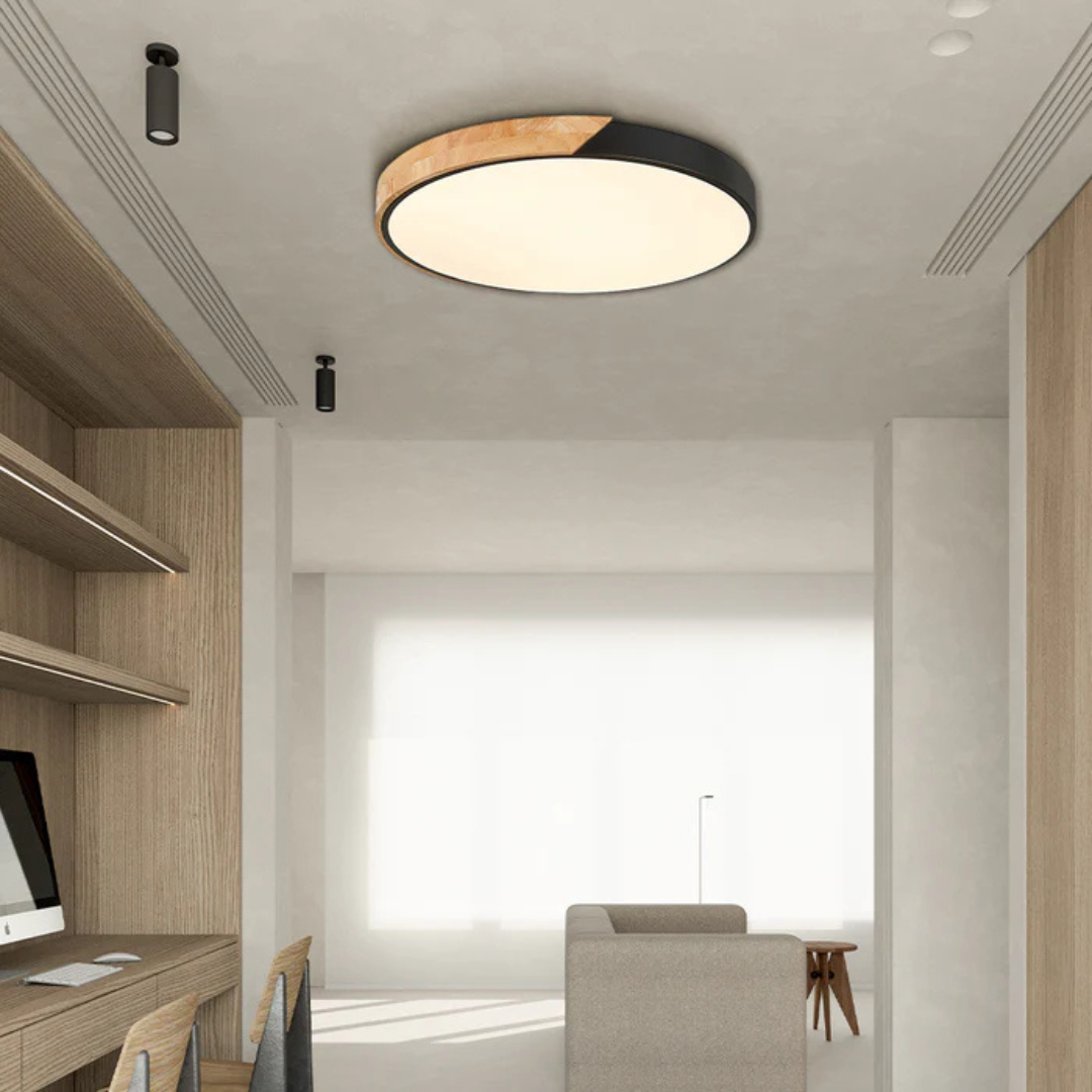 Maliben | Scandinavian Wooden Led Ceiling Lamp