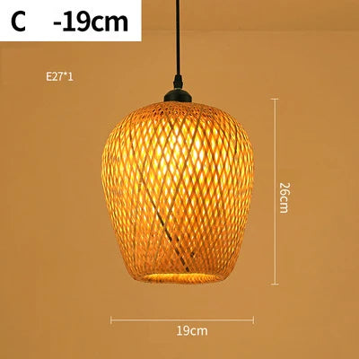 Maliben | Handmade Rattan Pendant Light - Rayalight