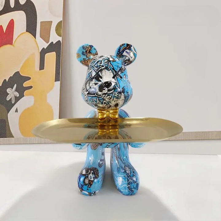 Maliben | Bear Statue With Tray