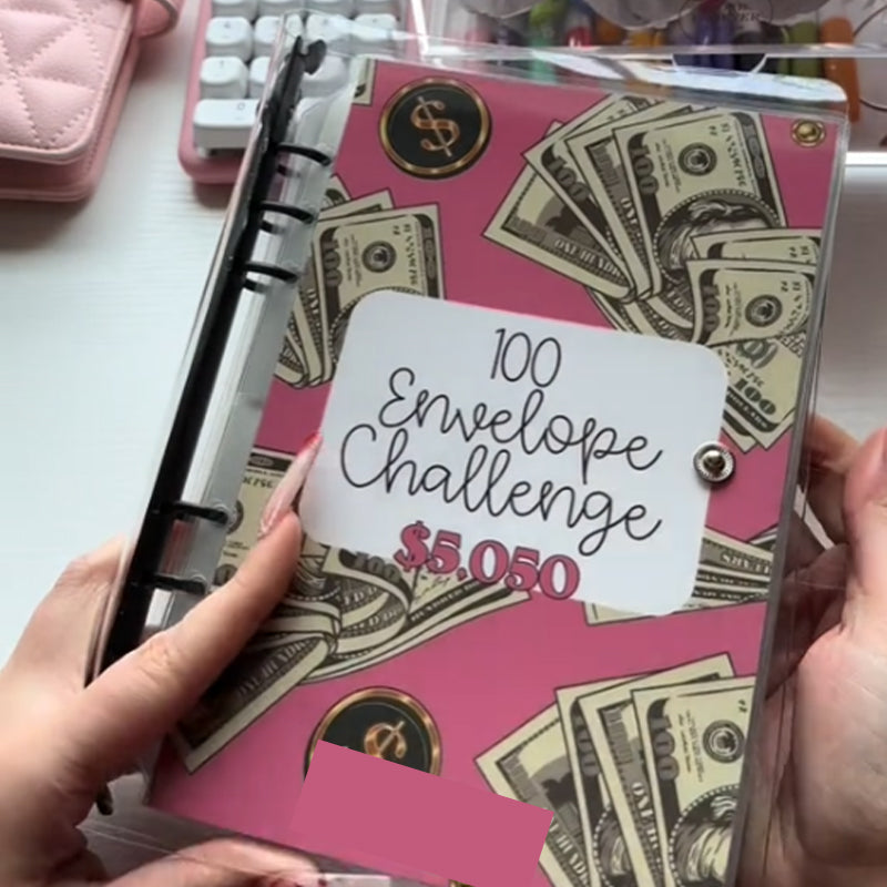 Maliben Savings Challenge Binder — 100-Envelope & 52-Week