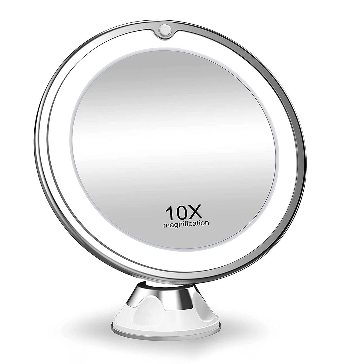 Maliben | Lunora Led Makeup Mirror | 10x Magnification | 360° Rotatable | Compact & Travel-Friendly