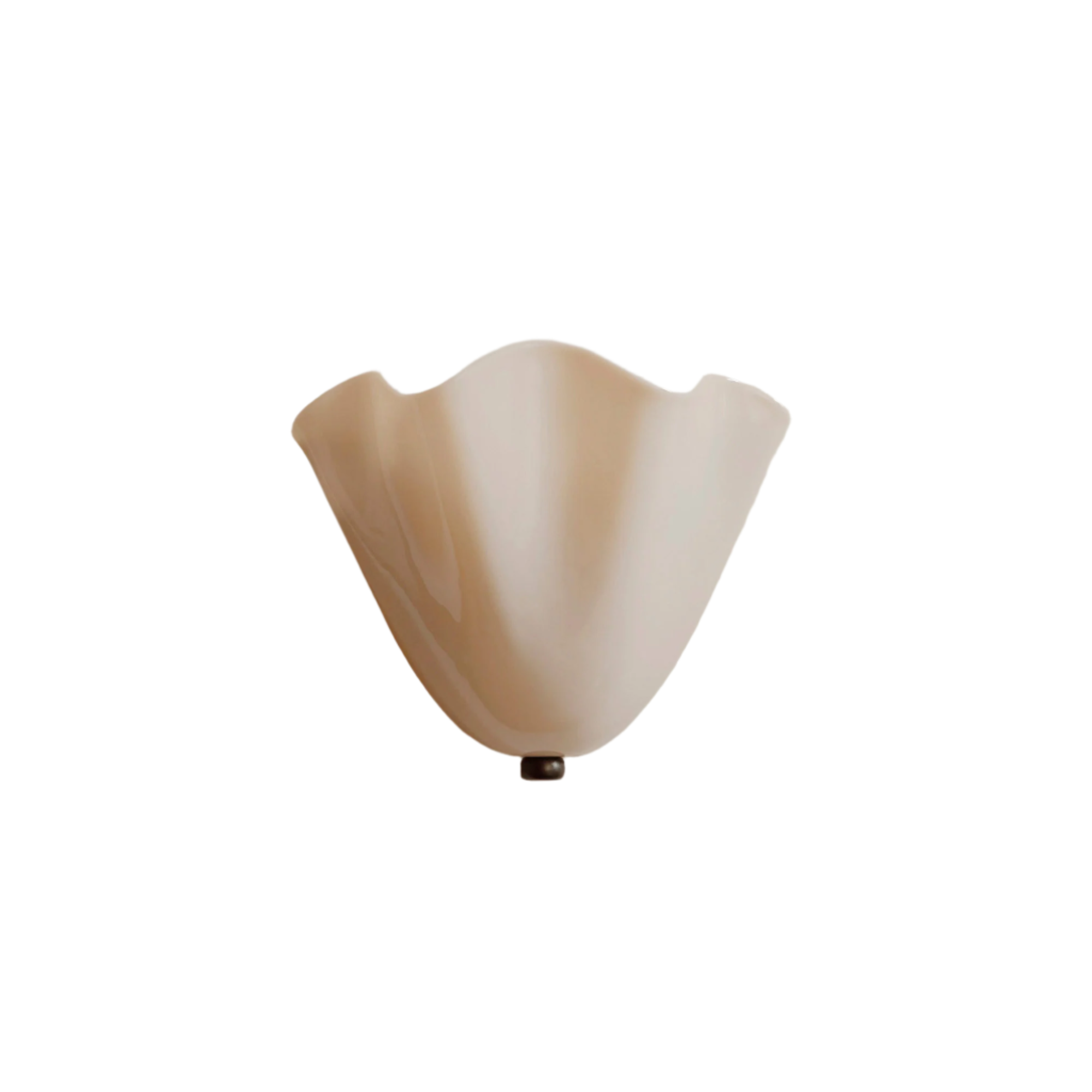 Maliben | Retro Wall Lamp Of Colored Glass In Skirt-Shaped Shell Pattern