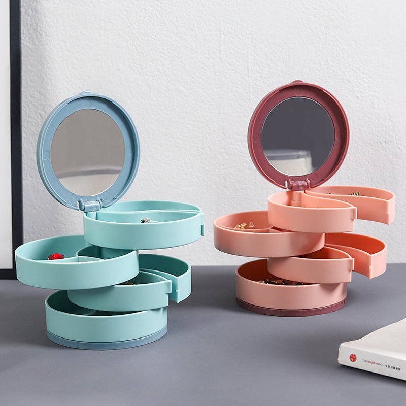 Maliben | Jewelry Box - 360° Rotating Storage Box For Jewelry, Maximum Protection And Organization