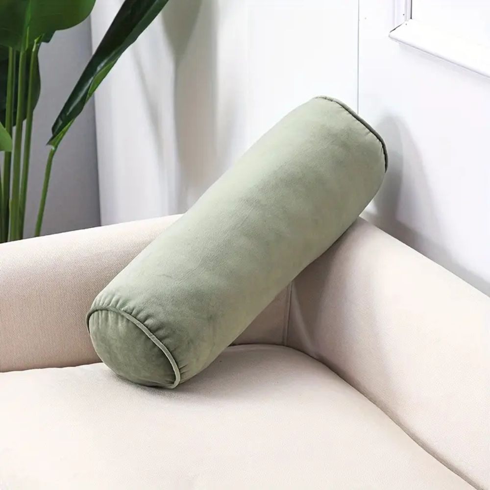 Maliben | Plush Velvet Bolster Cushion