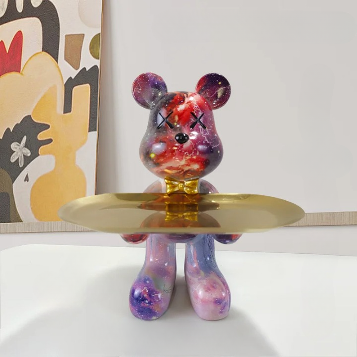 Maliben | Bear Statue With Tray