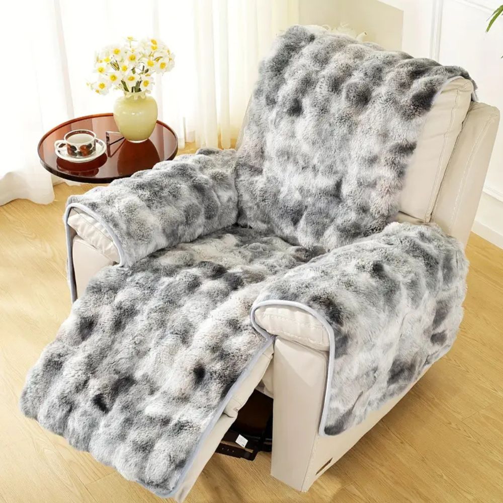 Maliben | Velvet Plush Recliner Sofa Cover