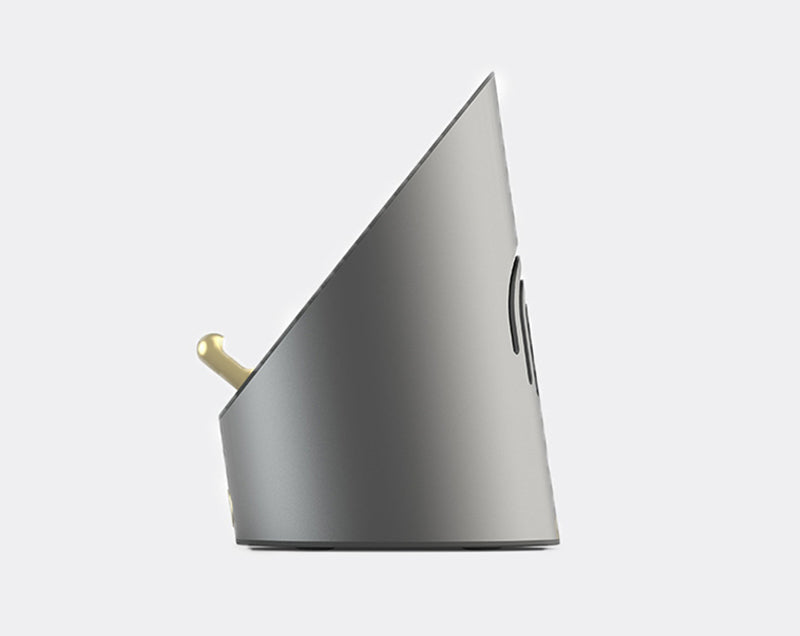 Maliben | Wireless Induction Bluetooth Desktop Mini Speaker, With Clock, Alarm, Phone Holder, No Bluetooth Connection Required