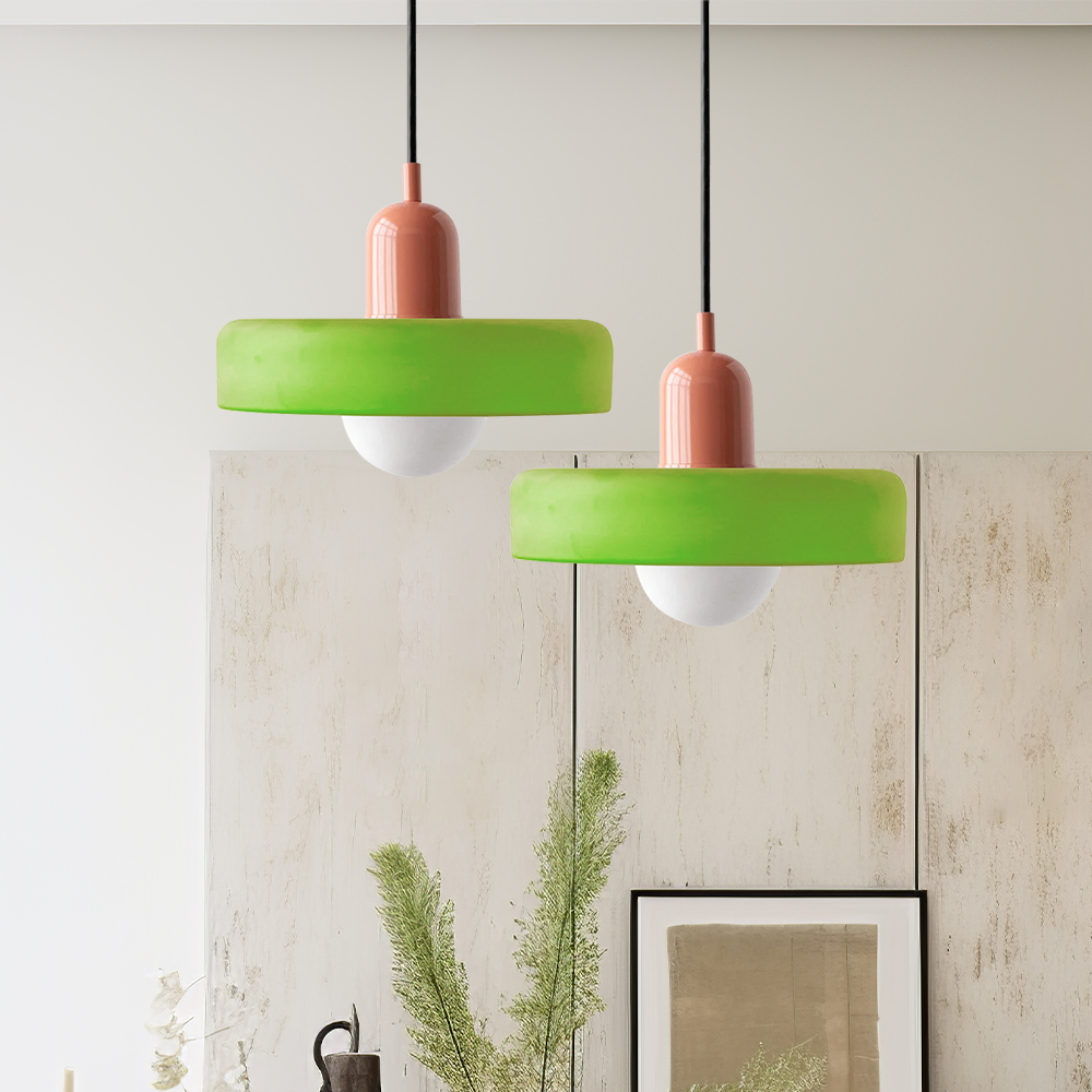 Maliben StiloGlas Pendant Lamp — Bauhaus Stained-Glass Light