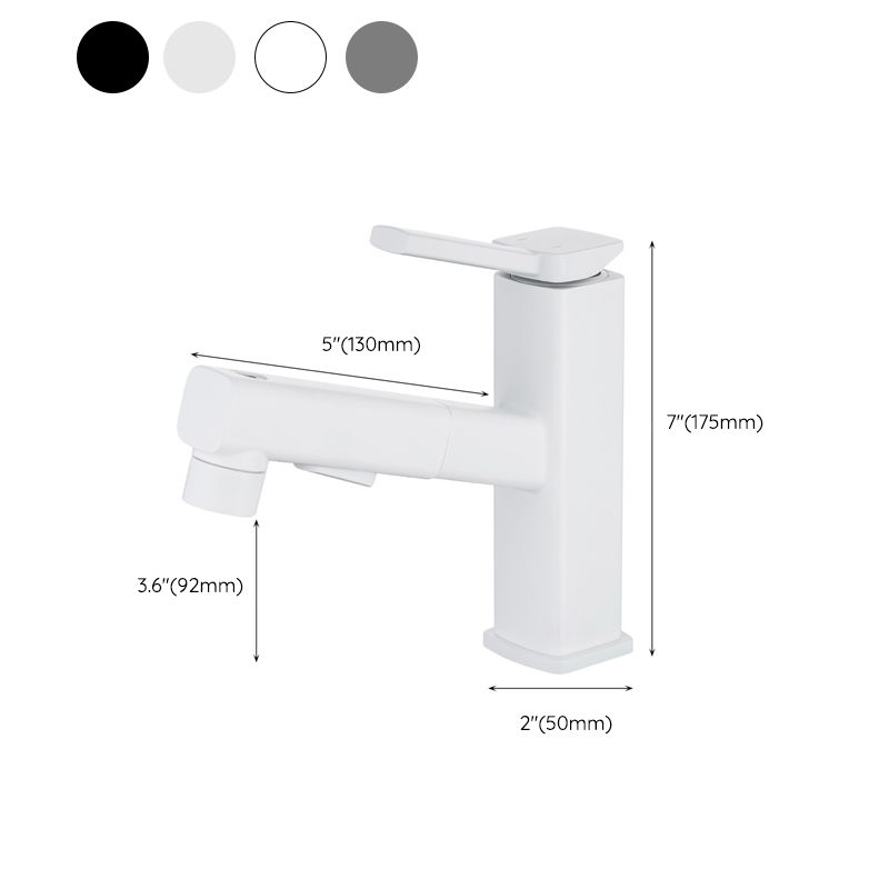 Maliben | Lever Handle Faucet Pull-Out Basin Faucet With Swivel Spout