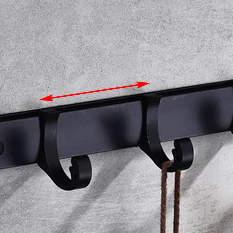 Maliben | Modern 5/6-Piece Bathroom Accessory Set With Bathroom Shelf/Robe Hooks/Towel Bar