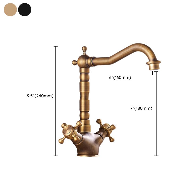 Maliben | Industrial Widespread Bathtub Faucet With Cross Handles Sink Faucet