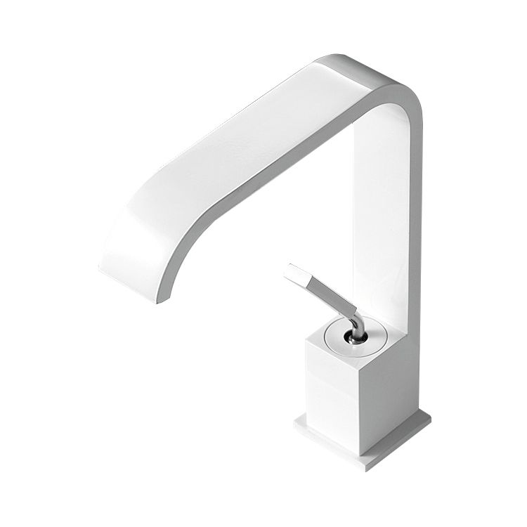 Maliben | Waterfall Spout Widespread Sink Faucet Modern Metal Widespread Sink Faucet