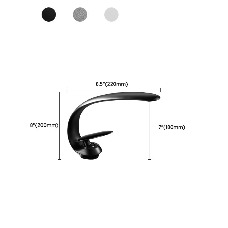 Maliben | Waterfall Spout Widespread Sink Faucet Modern Metal Widespread Sink Faucet