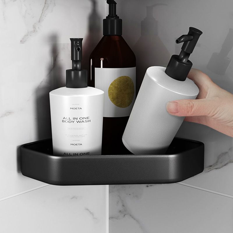 Maliben | Matt Black Bathroom Accessories Set Modern Anti-Rust 1/2/3-Piece Bathroom Shelf