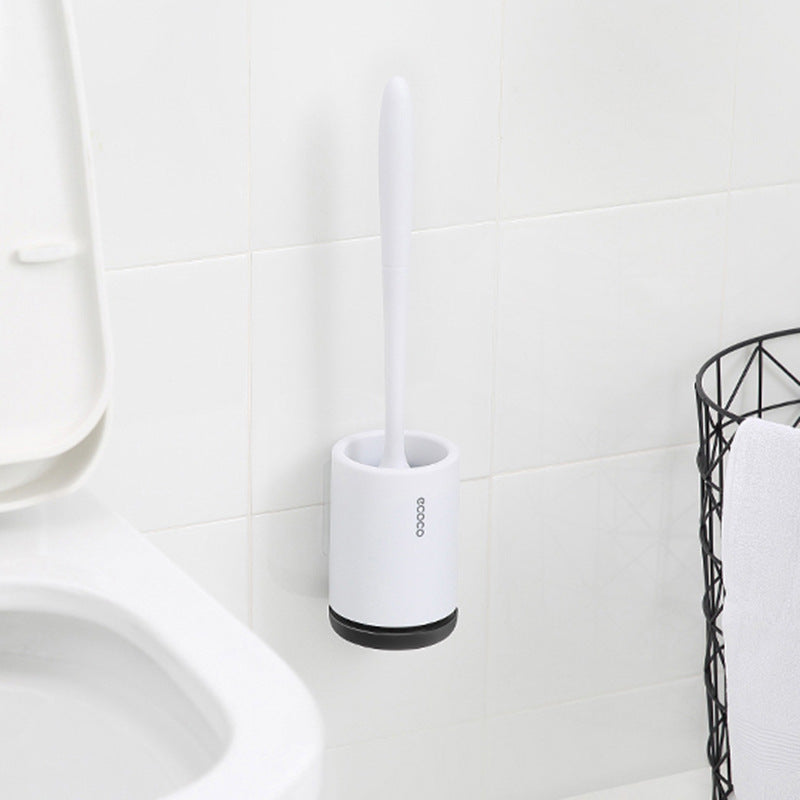 Maliben | Silicone Toilet Brush With Holder | Modern, Efficient Loo Brush For Home Cleaning