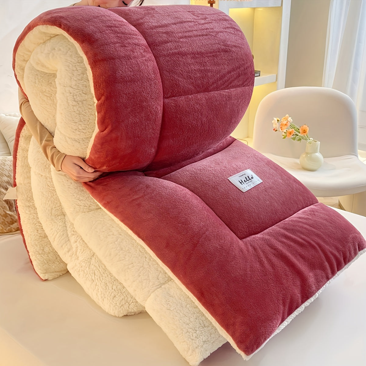 Maliben | Stylish Cabin Sherpa Fleece Duvet – Ultimate Comfort & Warmth