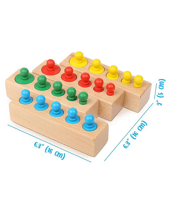 Maliben | Montessori Colors And Numbers Learning Wooden Toy