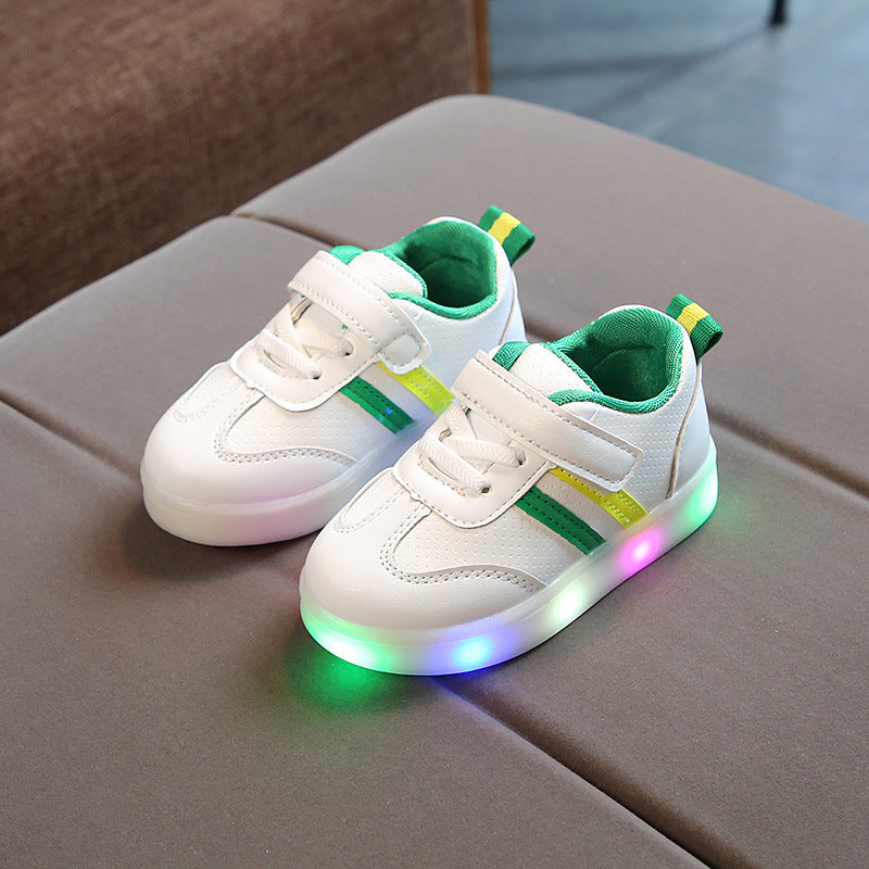 Led Kids Sneaker With Flexible Sole