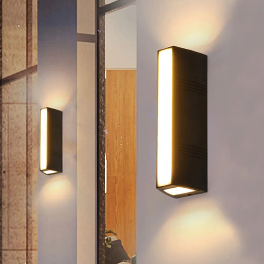 Maliben | Lumurex Led Outdoor Wall Light Ip65 | Warm White 3000k | Aluminium & Glass | 40×10×6 Cm | Weatherproof & Stylish