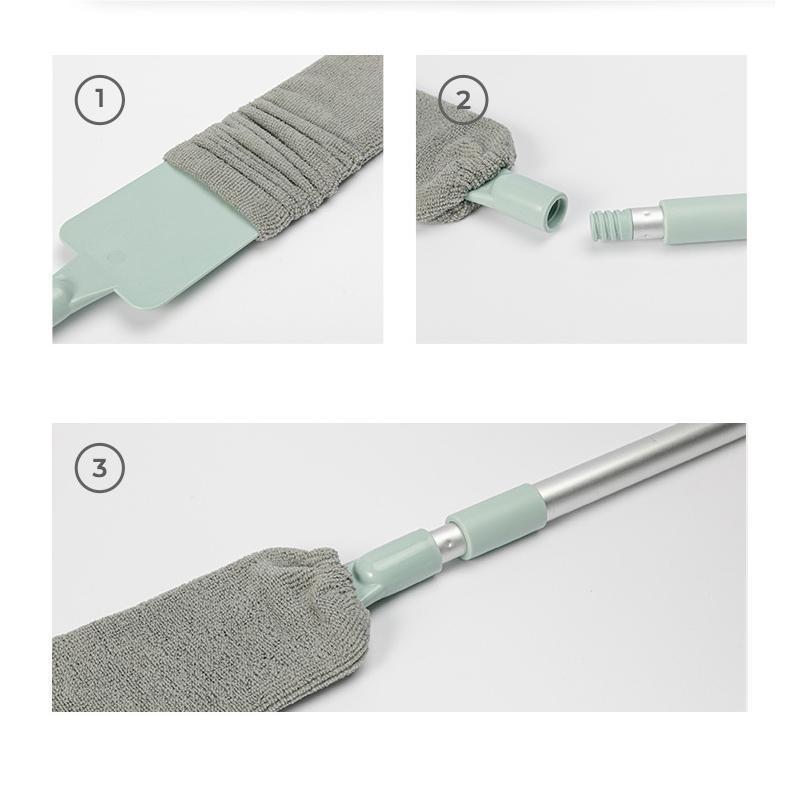 Maliben | Multifunction Retractable Microfiber Dust Brush Gap Mop