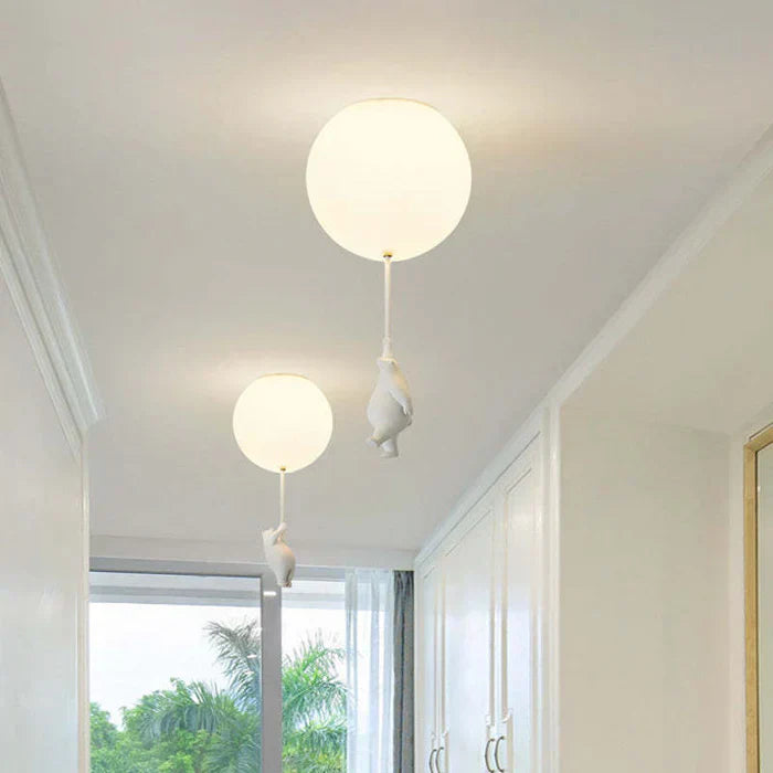 Maliben | Children's Ceiling Lamp With Bear And Balloon - Cloudbear
