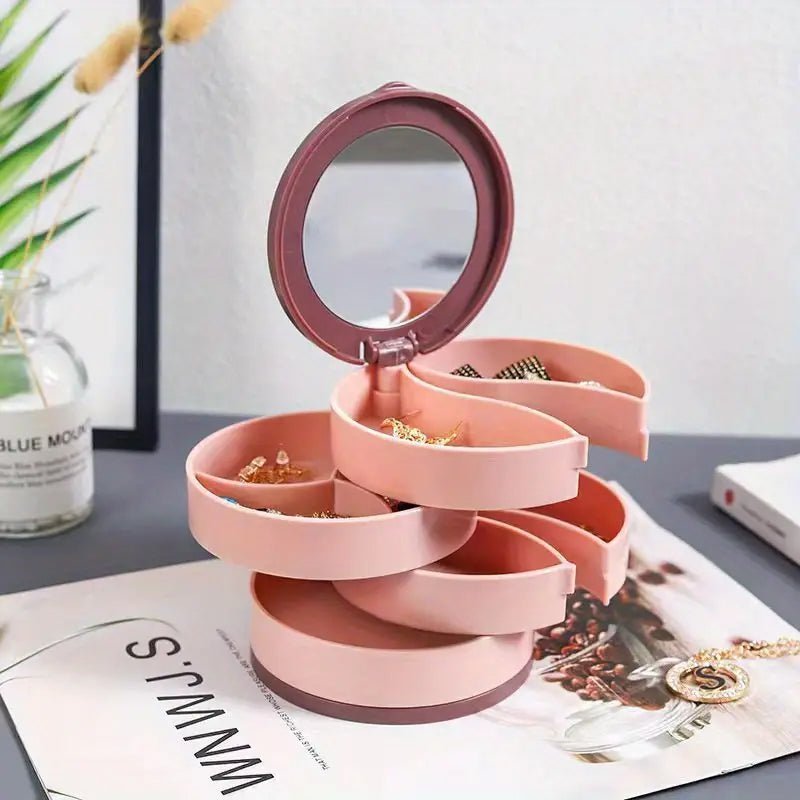 Maliben | Jewelry Box - 360° Rotating Storage Box For Jewelry, Maximum Protection And Organization