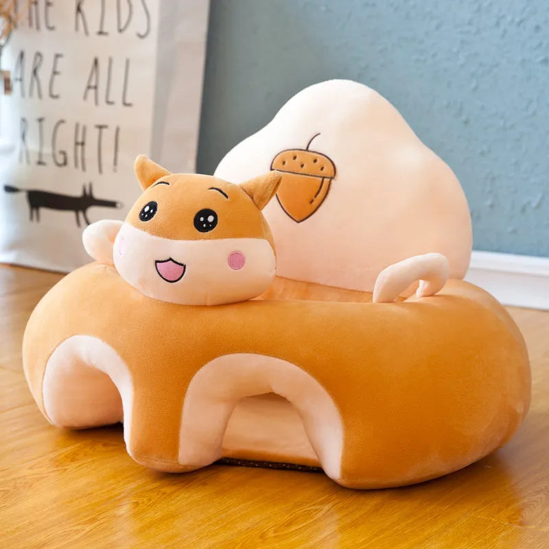 Maliben | Baby Seat Aid Made Of Plush – Animal Seat Trainer Cover For Independent Sitting