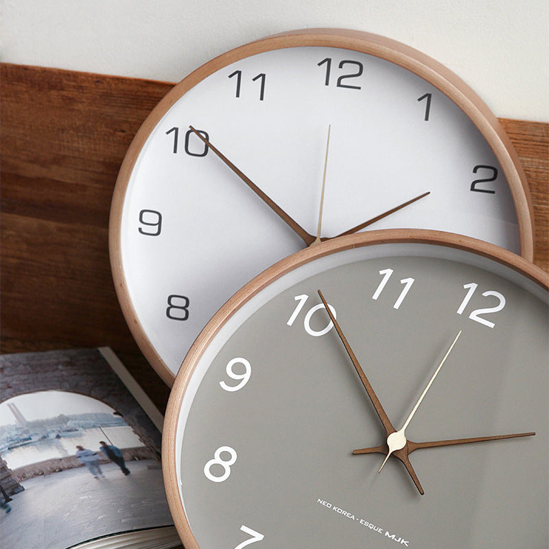 Maliben | Rustic Wooden Wall Clock – Quiet Timeless Addition For Your Interior