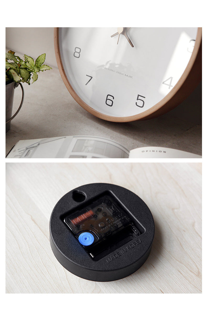 Maliben | Rustic Wooden Wall Clock – Quiet Timeless Addition For Your Interior