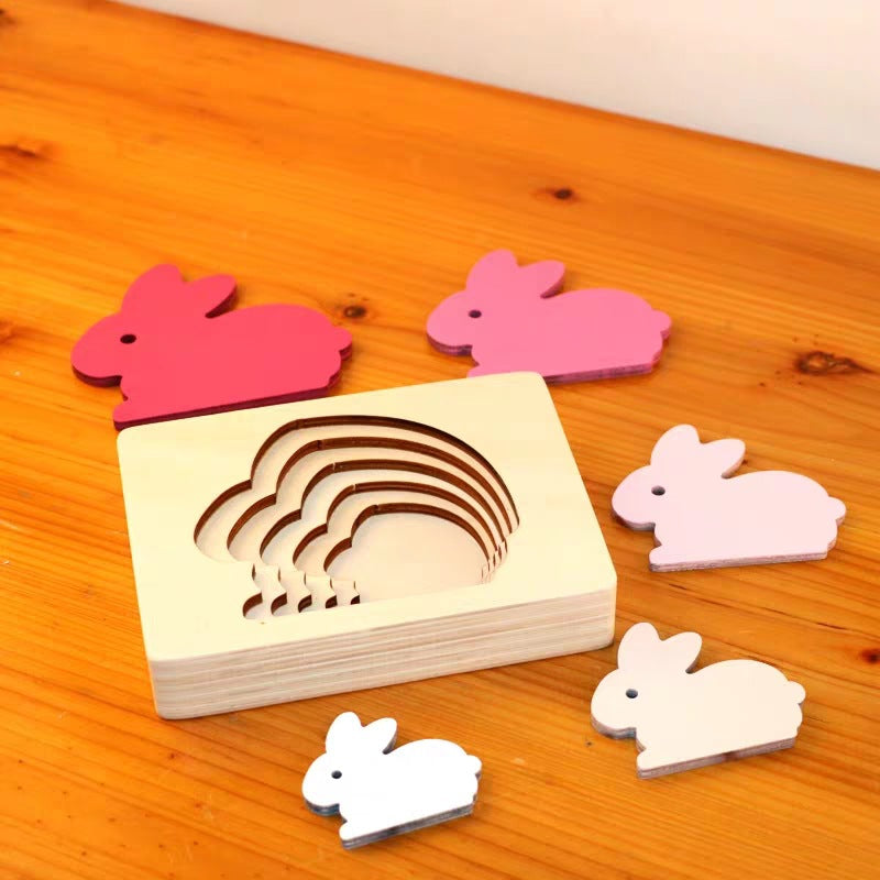 Maliben | Ecotoys Animato™ | Stimulate Learning Through Play - Animals 3d Wooden Puzzle