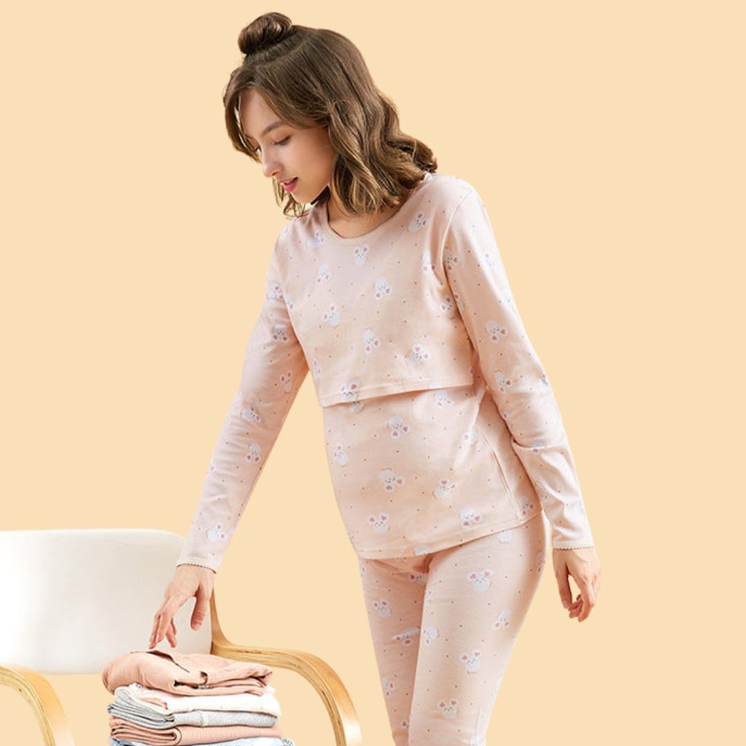 Maliben | Mama's ComFort | Feel Beautiful And Caring - Soft Maternity Dress for Home
