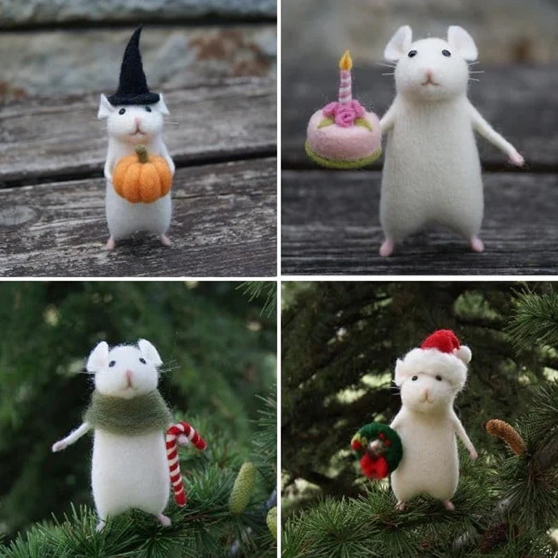 Maliben | Felt Mouse Halloween Ornament