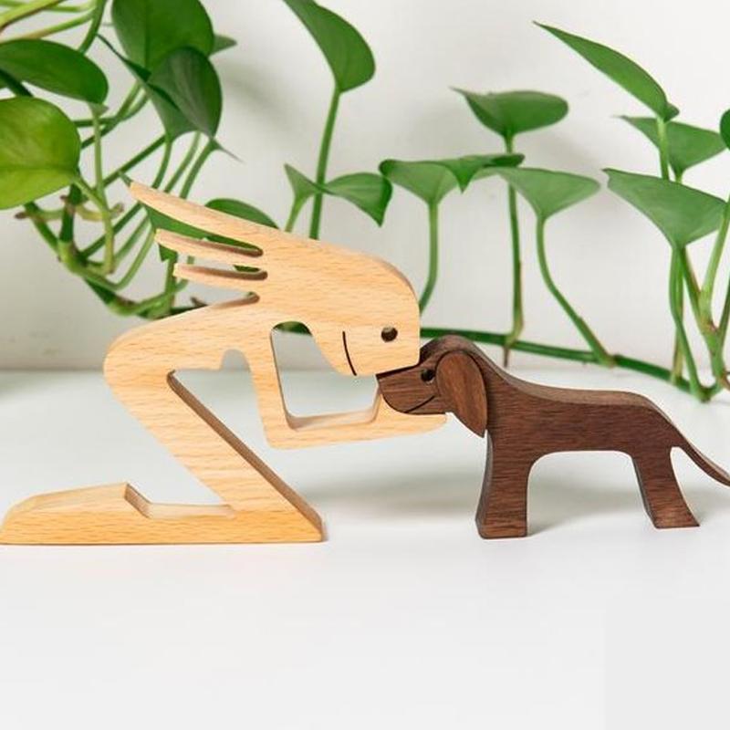 Maliben | Animal Lover Wooden Sculpture Table Decoration