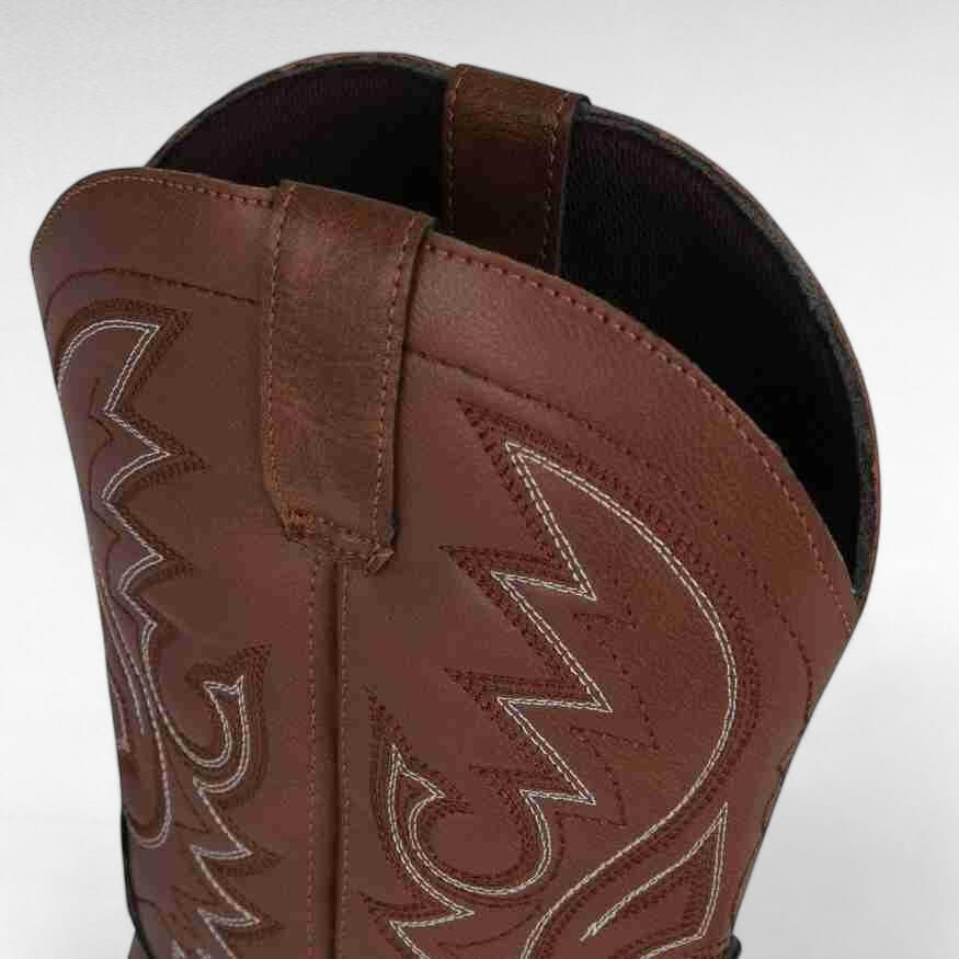 Rugged Men’S Leather Western Boots
