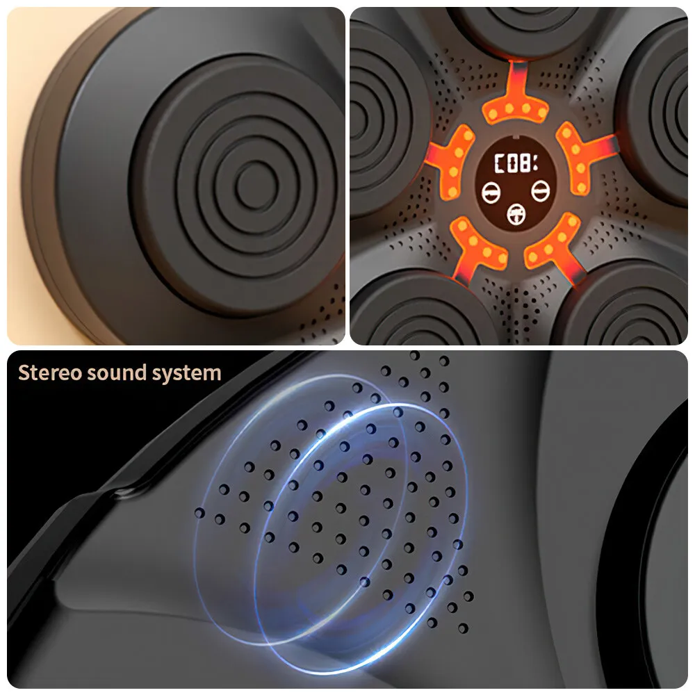 Maliben | Rhythmbox Wall Trainer – Smart Bluetooth Boxing Machine With Music & Led Reaction