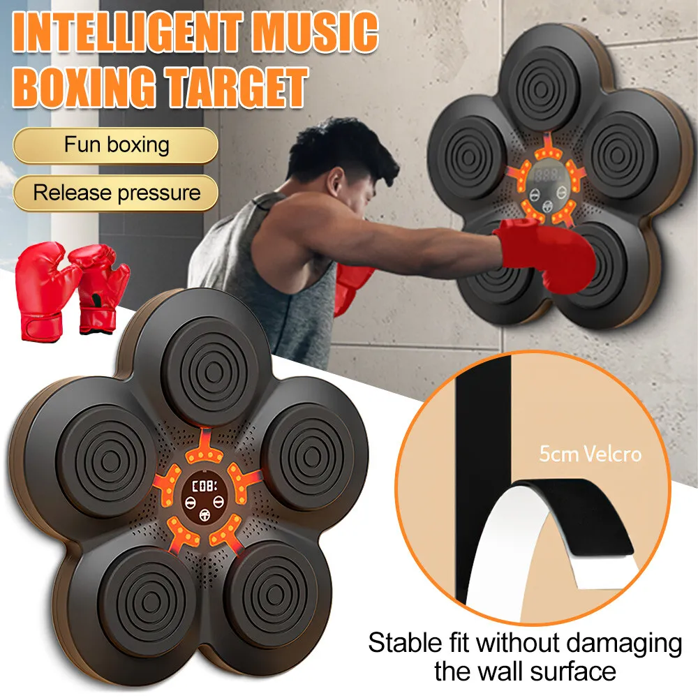 Maliben | Rhythmbox Wall Trainer – Smart Bluetooth Boxing Machine With Music & Led Reaction
