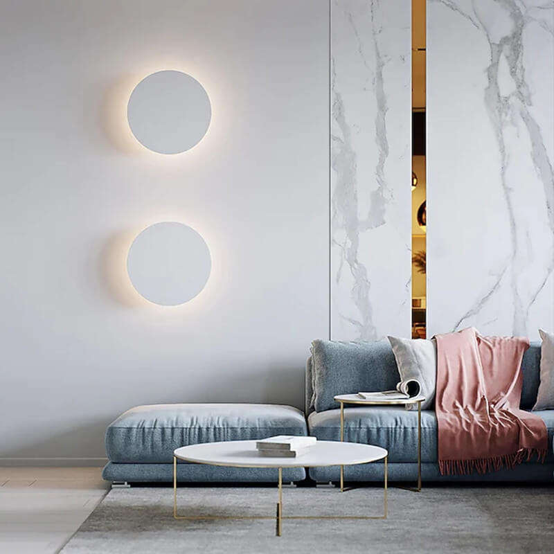 Maliben | Gloworb Minimalistic Round Led Wall Light | Color Variety | Dimmable Light