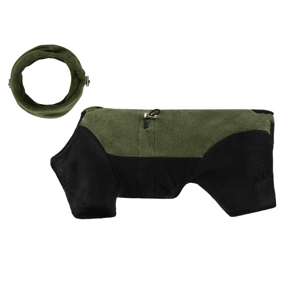 Maliben | Full Protection Polar Fleece Dog Overall with Removable Collar