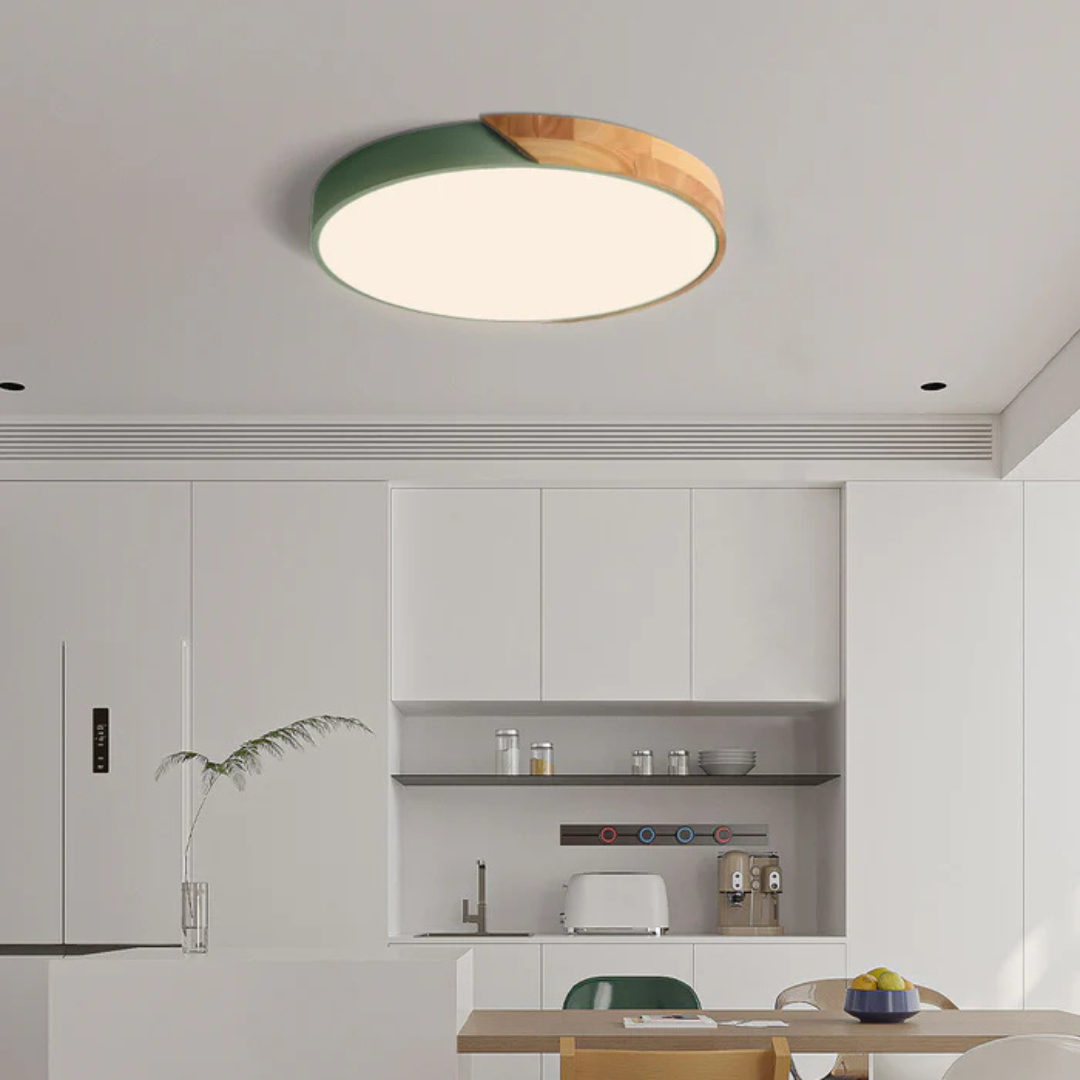 Maliben | Scandinavian Wooden Led Ceiling Lamp