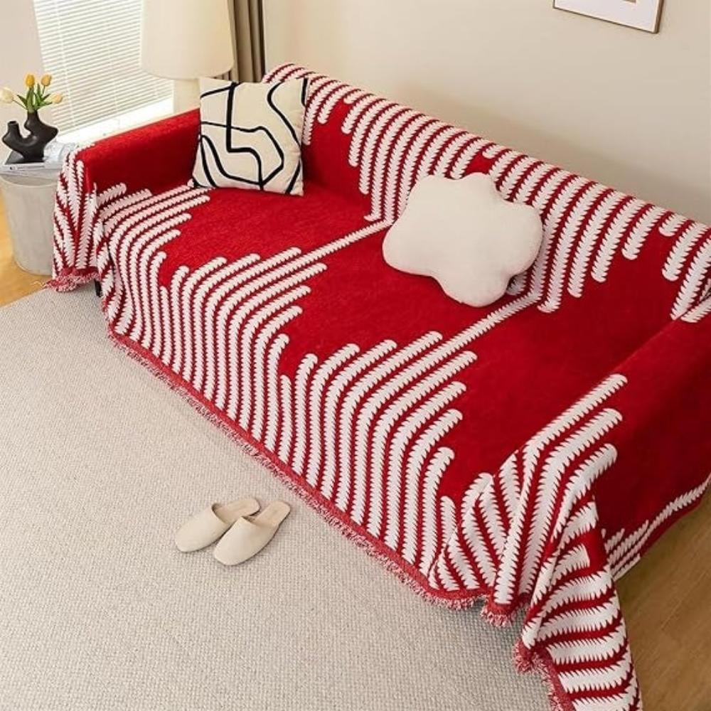 Maliben | Modern Monochrome Fern Sofa Cover