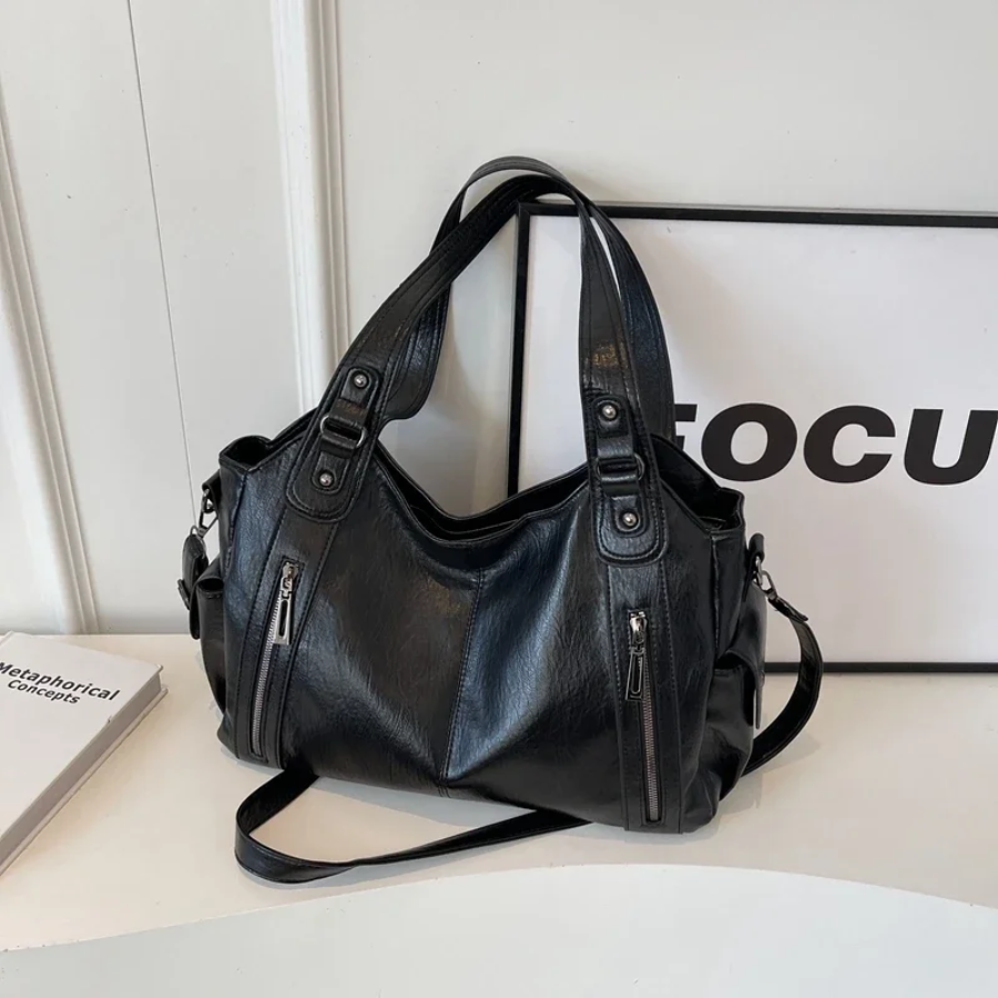 Maliben | Women’S Classic Multi-Compartment Shoulder Bag – Alma