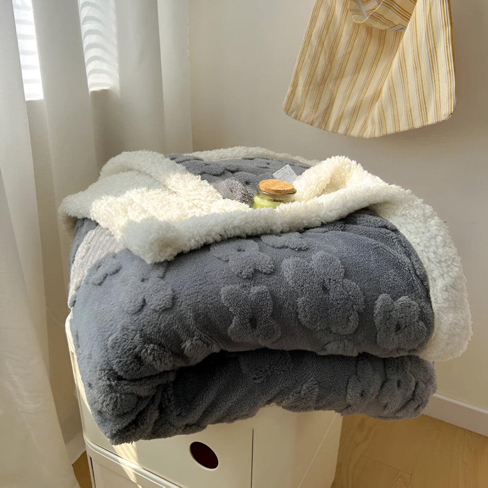 Maliben | Lunavie Cuddle Blanket | Cloud Soft Sherpa Fleece | For Year-Round Comfort | Stylish Design
