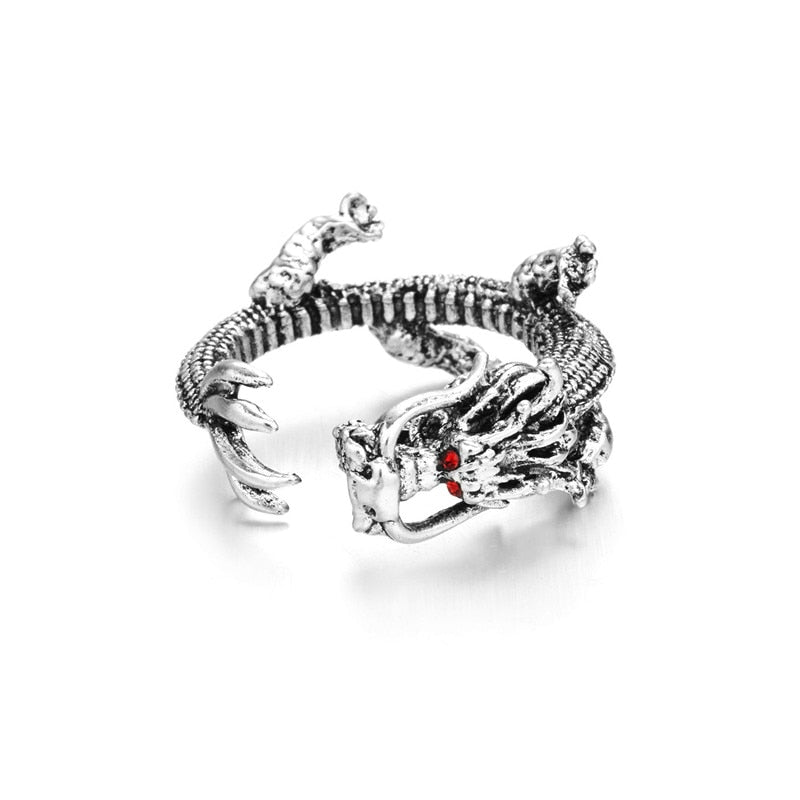 Maliben | Women’S Vintage Cat Ring | Adjustable Animal Knuckle Band | Zinc Alloy Fashion Jewelry For Daily & Party Wear